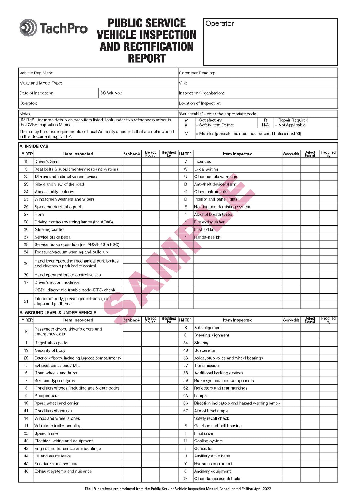 PSV Inspection & Maintenance Pad – TachPro